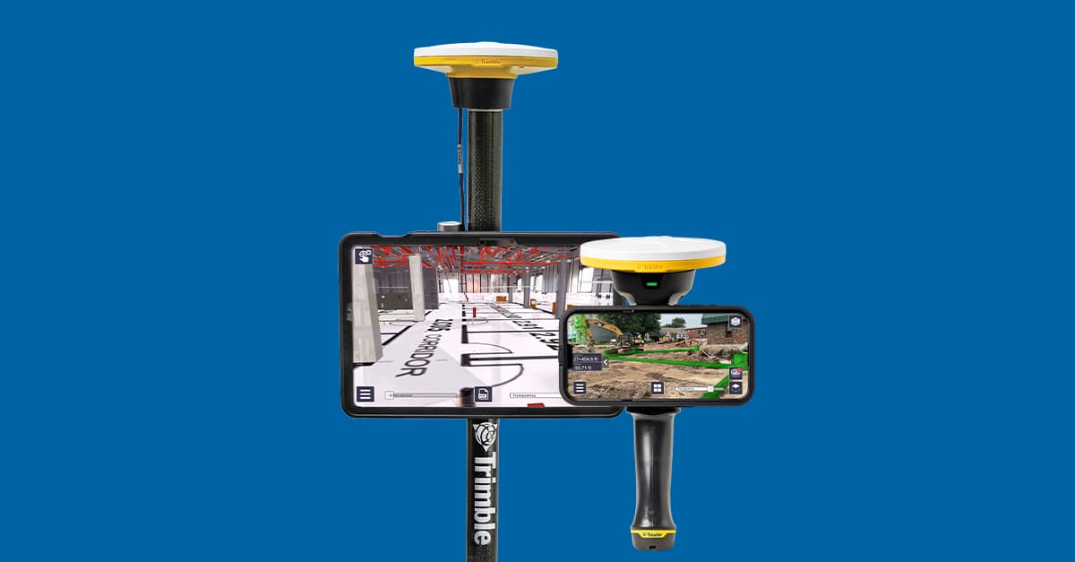 Комплекты Trimble SiteVision с реальным интерфейсом дополненной реальности